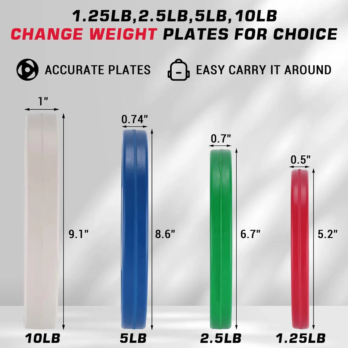 Twister CK Rubber Coated Barbell Bumper Plates For Strength Training
