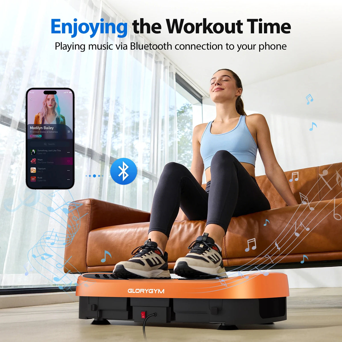 Professional Whole Body Vibration Platform For Home Fitness