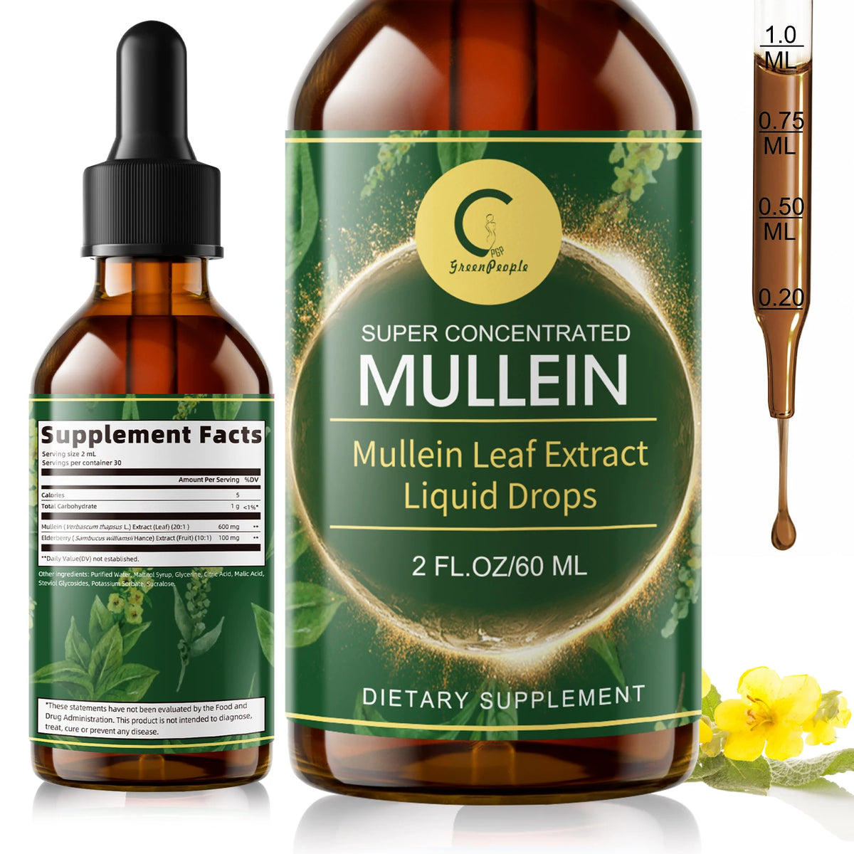 Minch Mullein Drops For Respiratory And Lung Health Support