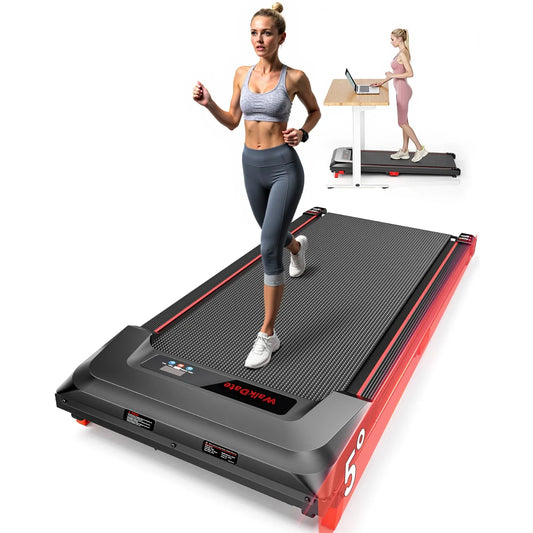 Anylife Under Desk Walking Pad With Remote And Adjustable Slope