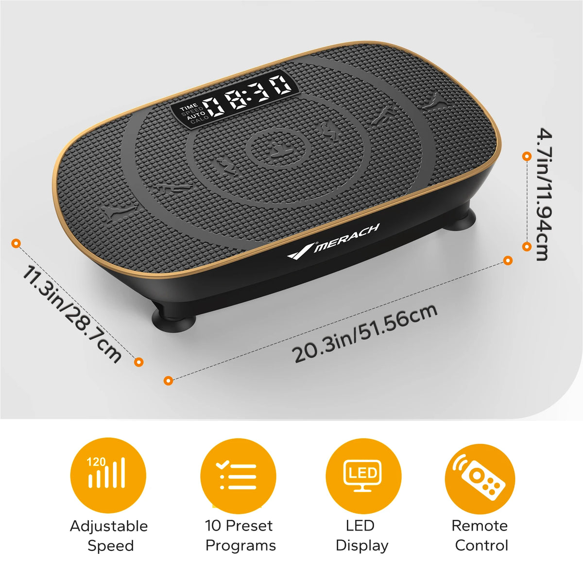 Merach Vibration Plate Exercise Machine For Complete Body Training