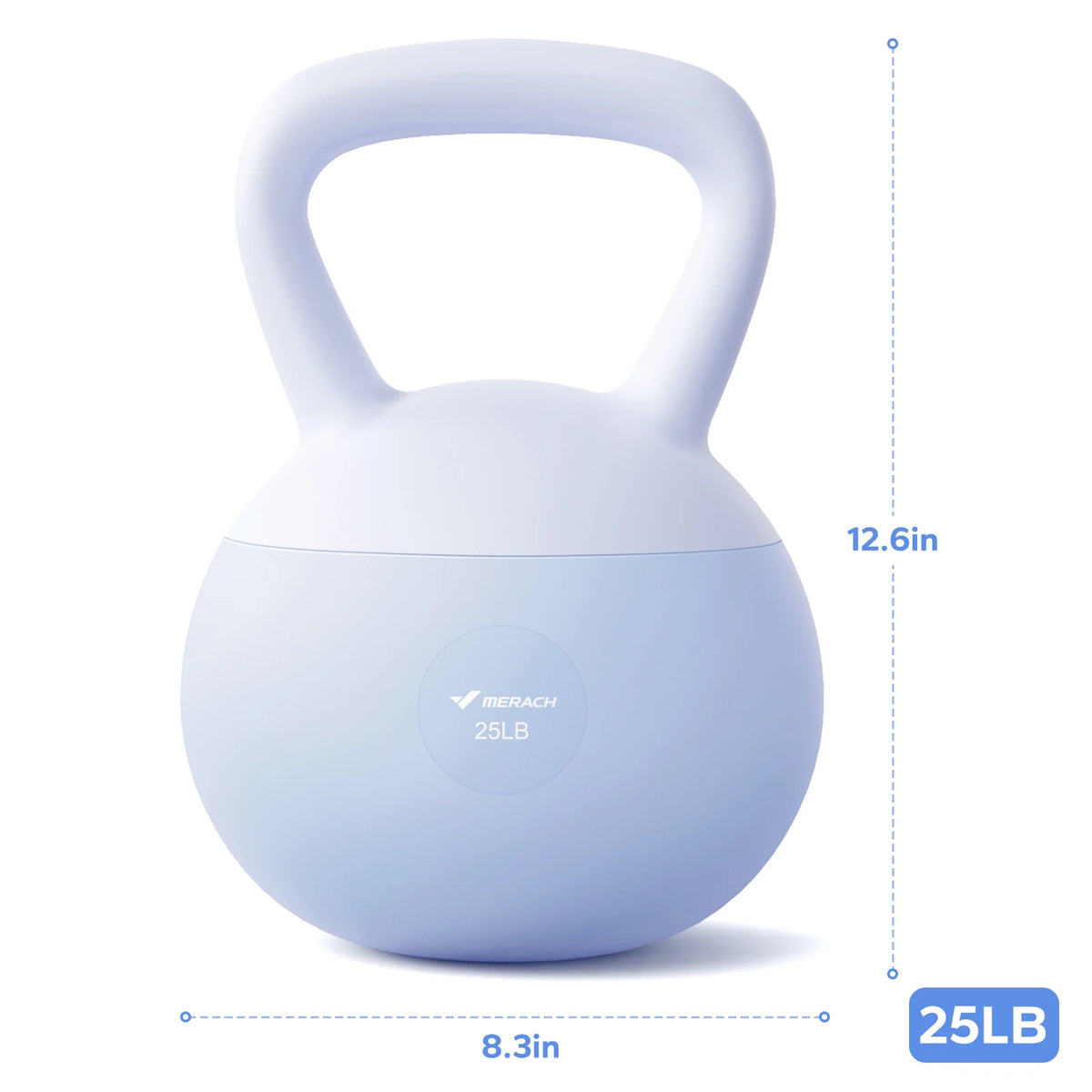 Merach Sand Filled PVC Kettlebell For Quiet Home Workouts