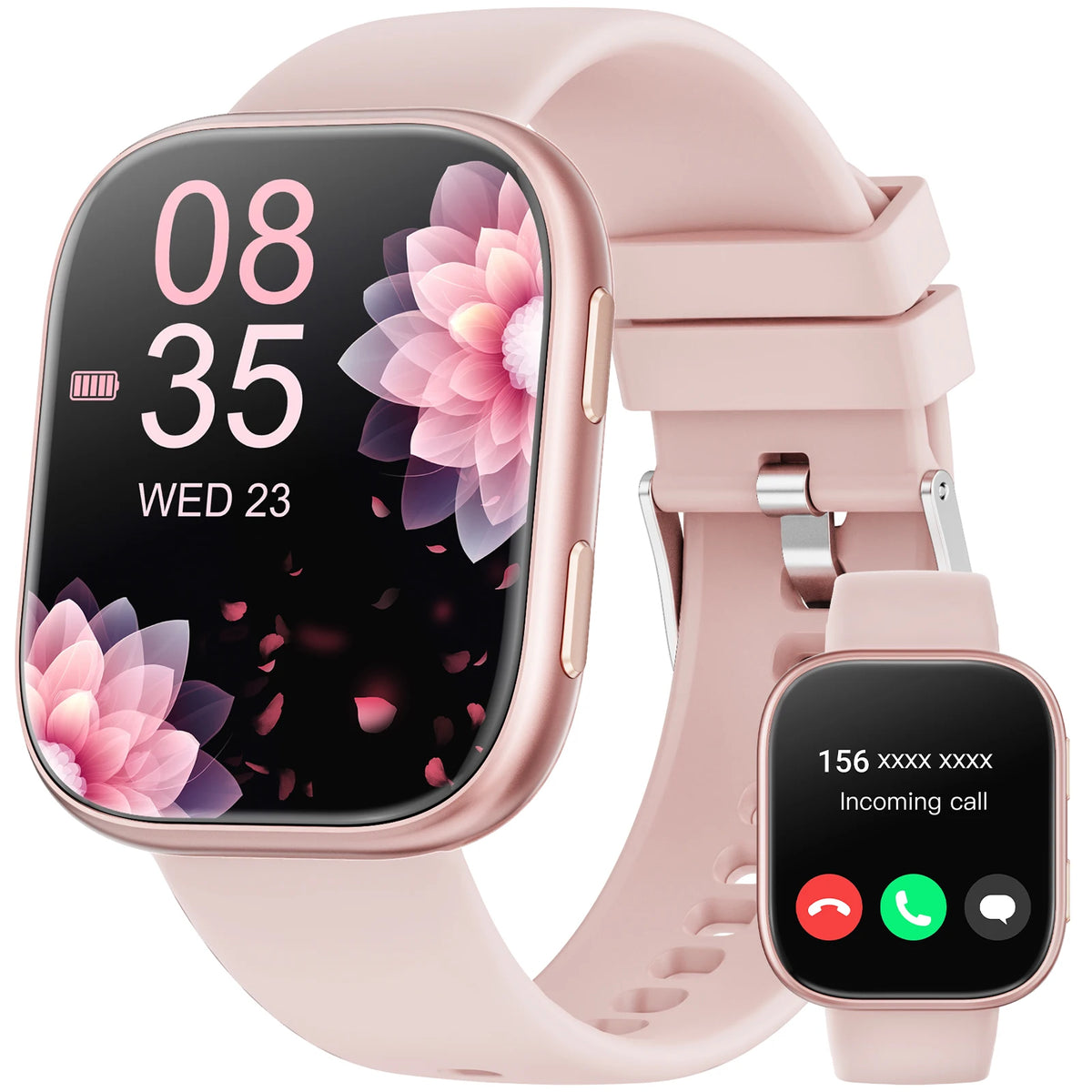Waterproof Smart Watch With Bluetooth Calls And Heart Rate Monitor