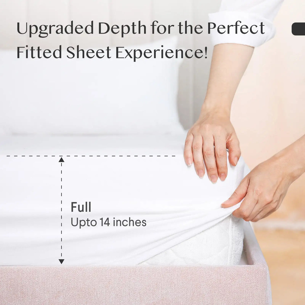 Faunna 100 Percent Cotton Deep Pocket Fitted Sheet