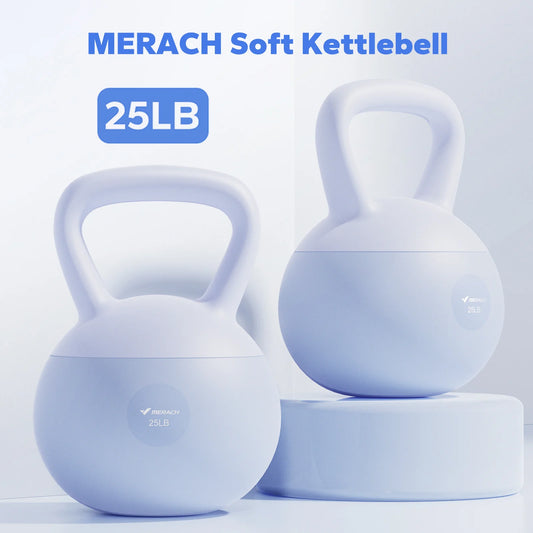 Merach Sand Filled PVC Kettlebell For Quiet Home Workouts