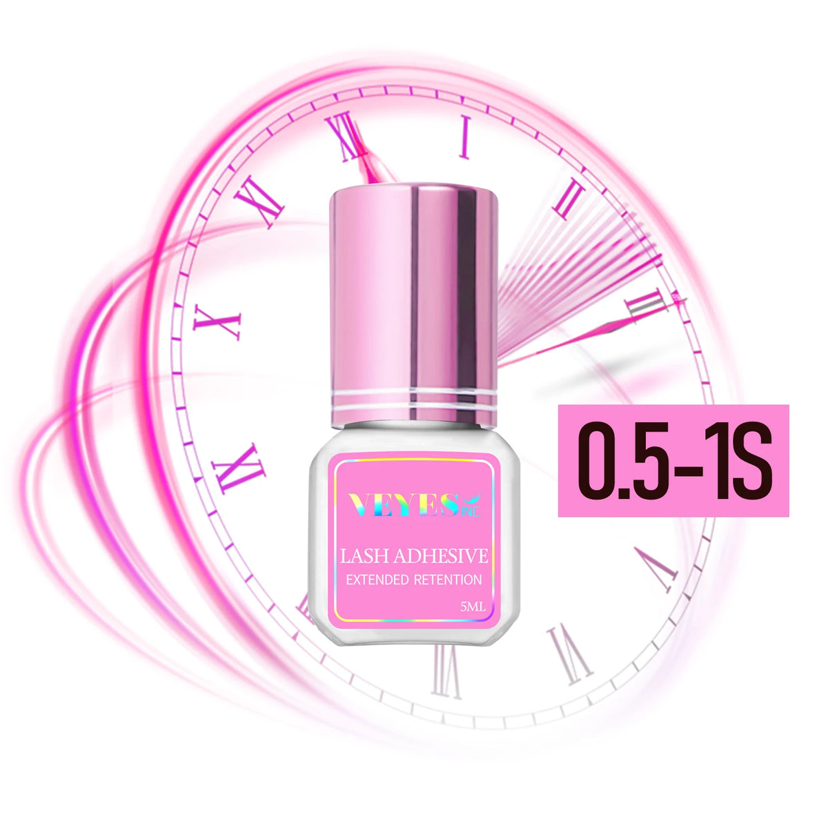 Veyes Inc 5ml Eyelash Extensions Glue Veyelash 1-2 Second Fast Drying Lash Adhesive 7 Weeks Retention Volume Glue Makeup Tools