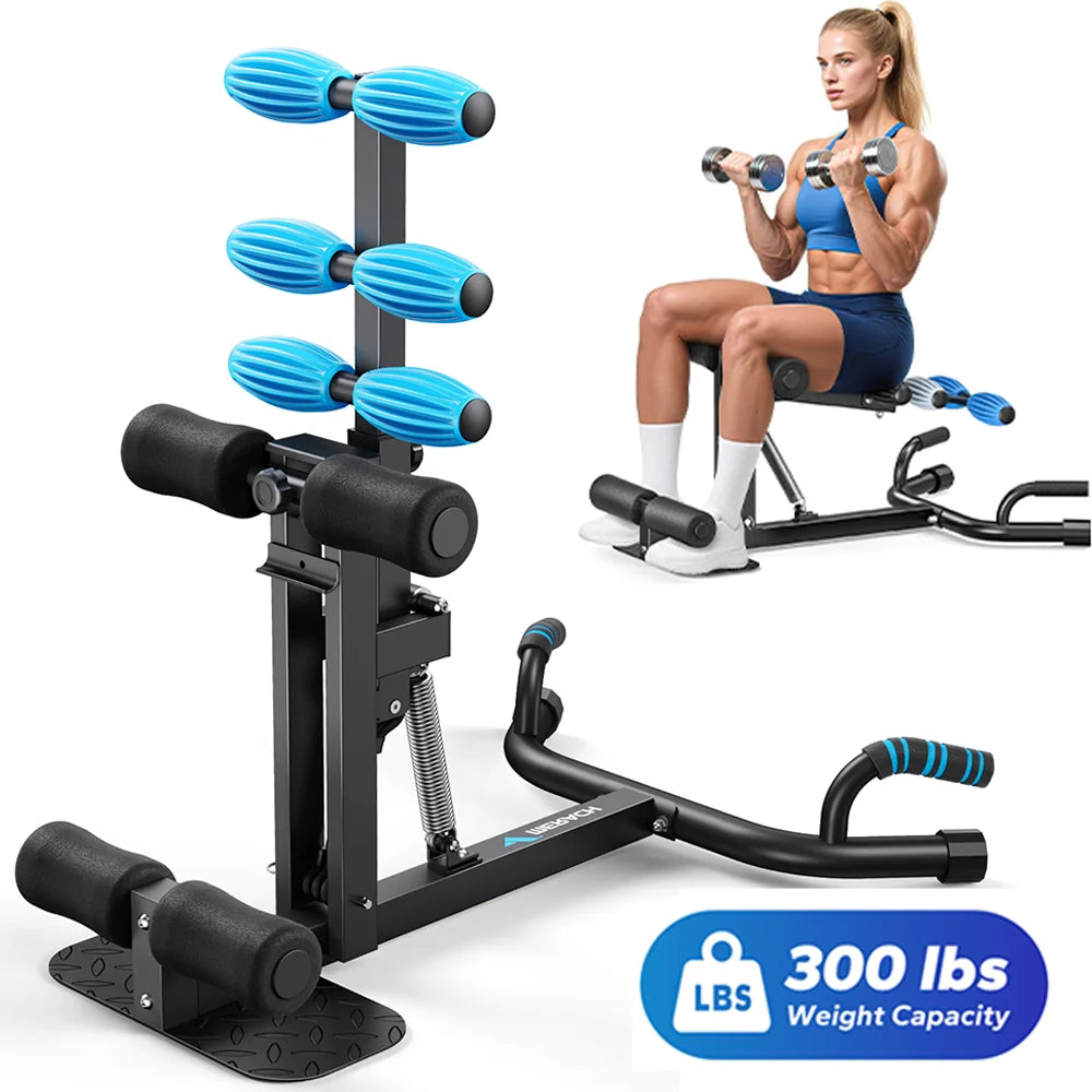 Merach Adjustable Squat Machine Push Up Bar For Home Gym