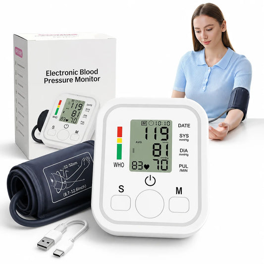 Jitesy Automatic Upper Arm Blood Pressure Monitor With Pulse Detection