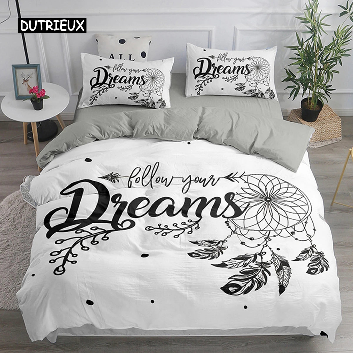 Bohemian Dream Catcher Duvet Cover Elegant Bedding Set