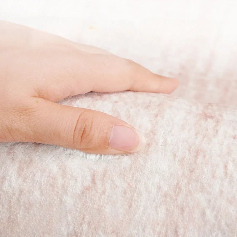Washable Fluffy Area Rug With Geometric Design For Home