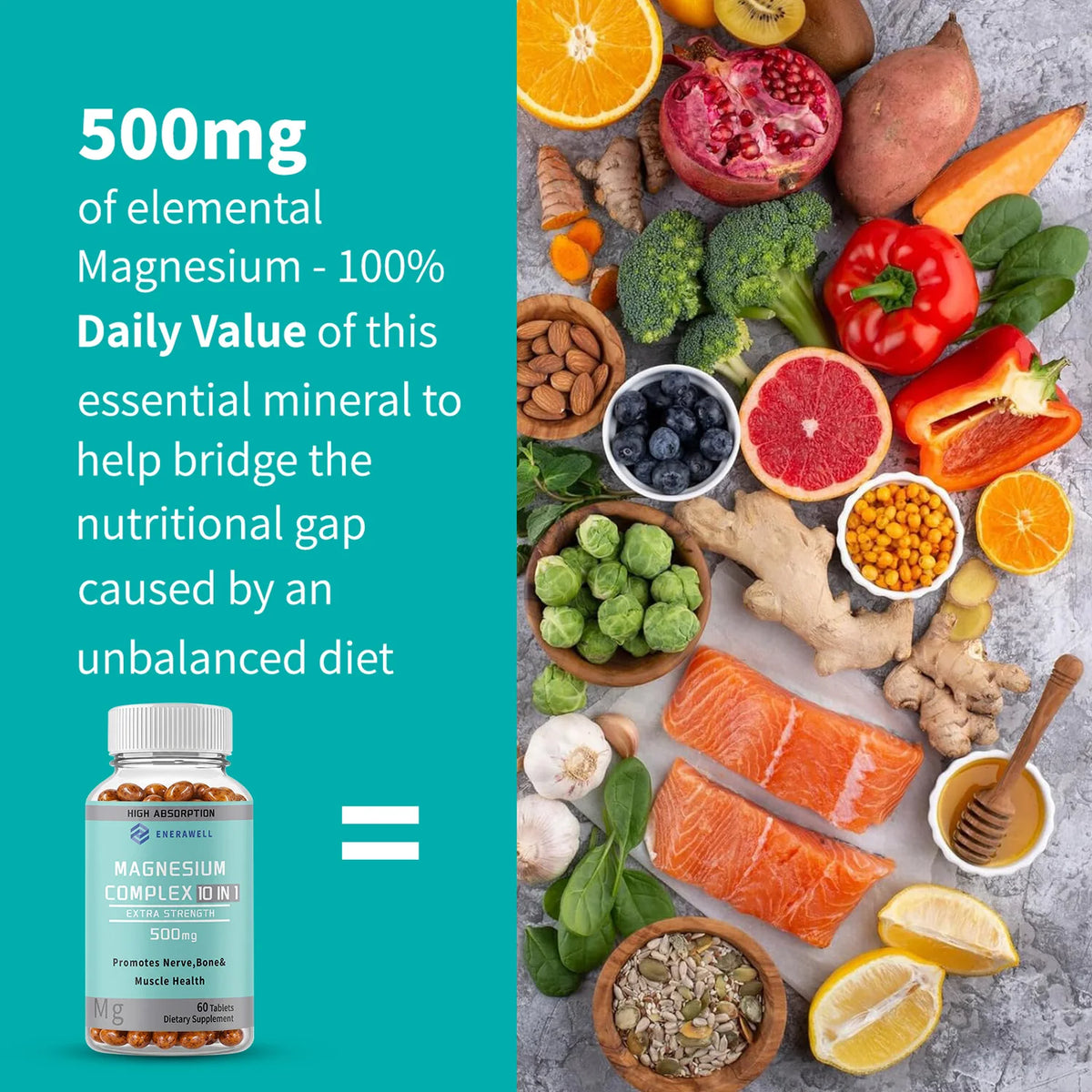 Magnesium Complex Capsules For Bone Heart Health And Sleep Support