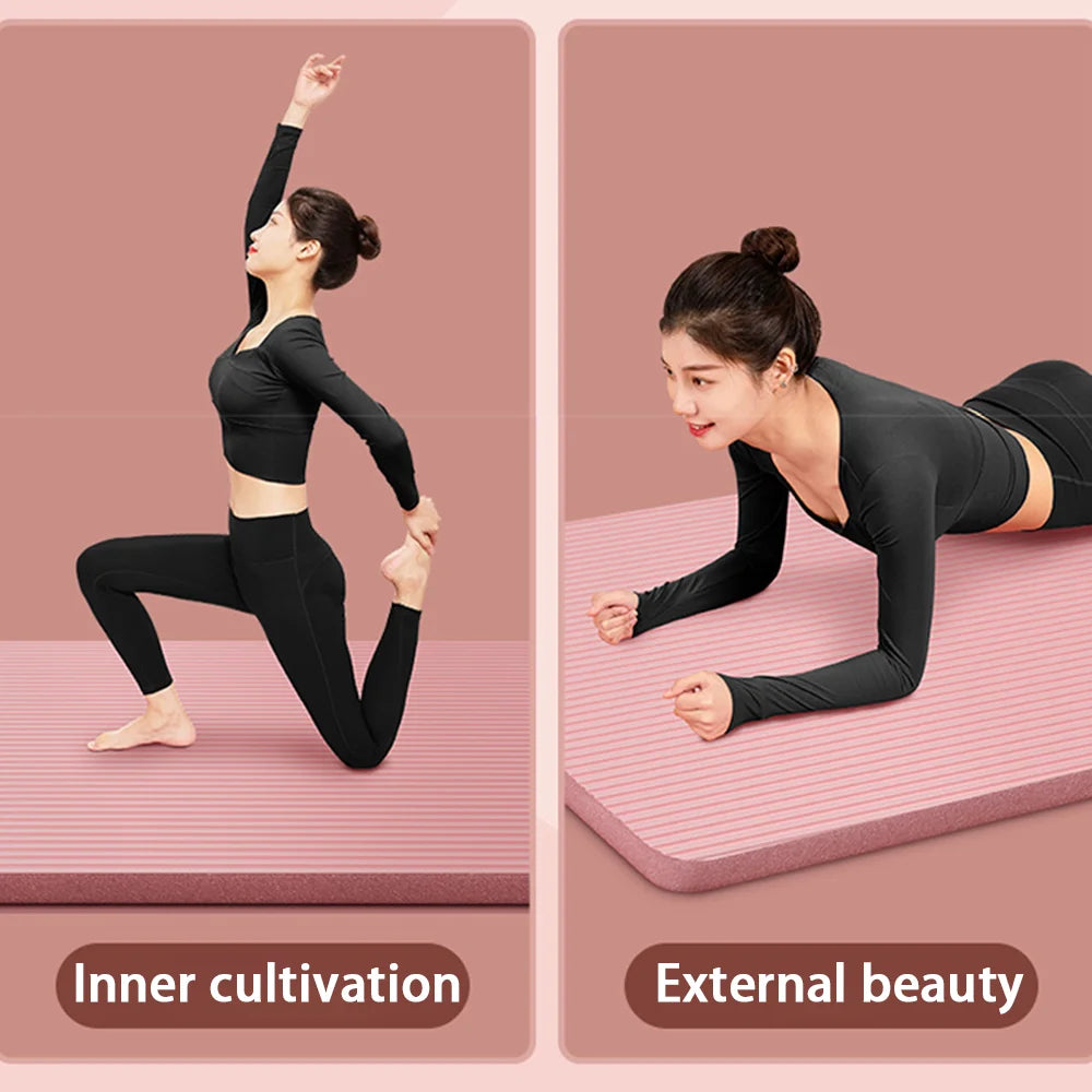 Lostook NBR Yoga Mat Anti Slip Thickened Exercise Fitness Mat