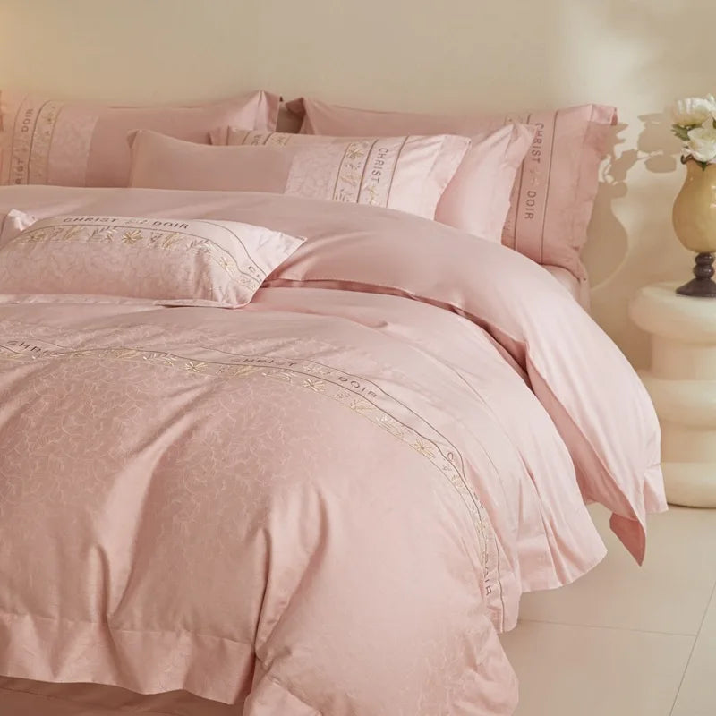 Premium Cotton Jacquard Hotel Style Four Piece Bedding Set
