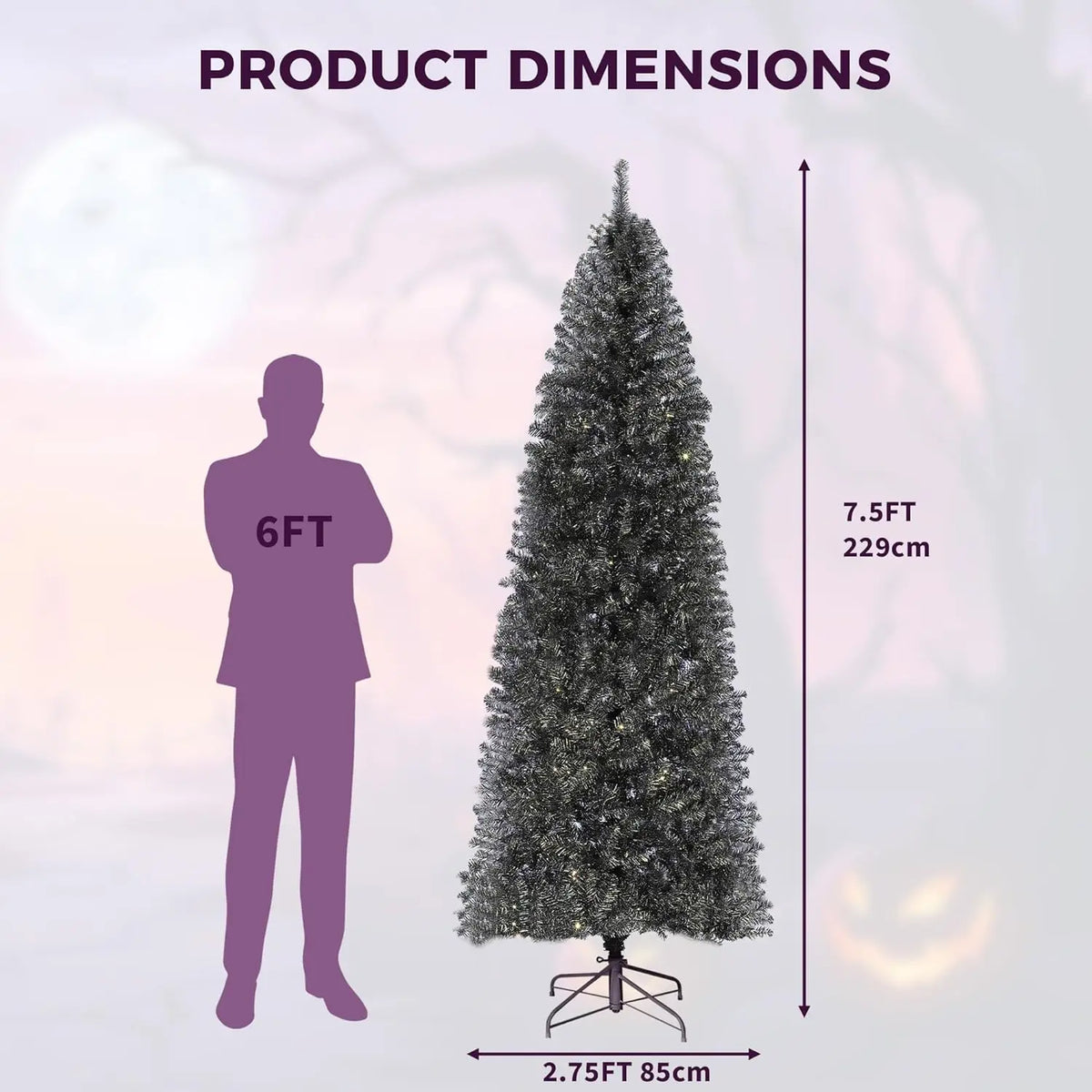 HiMISS Artificial Christmas Tree With Realistic Branches