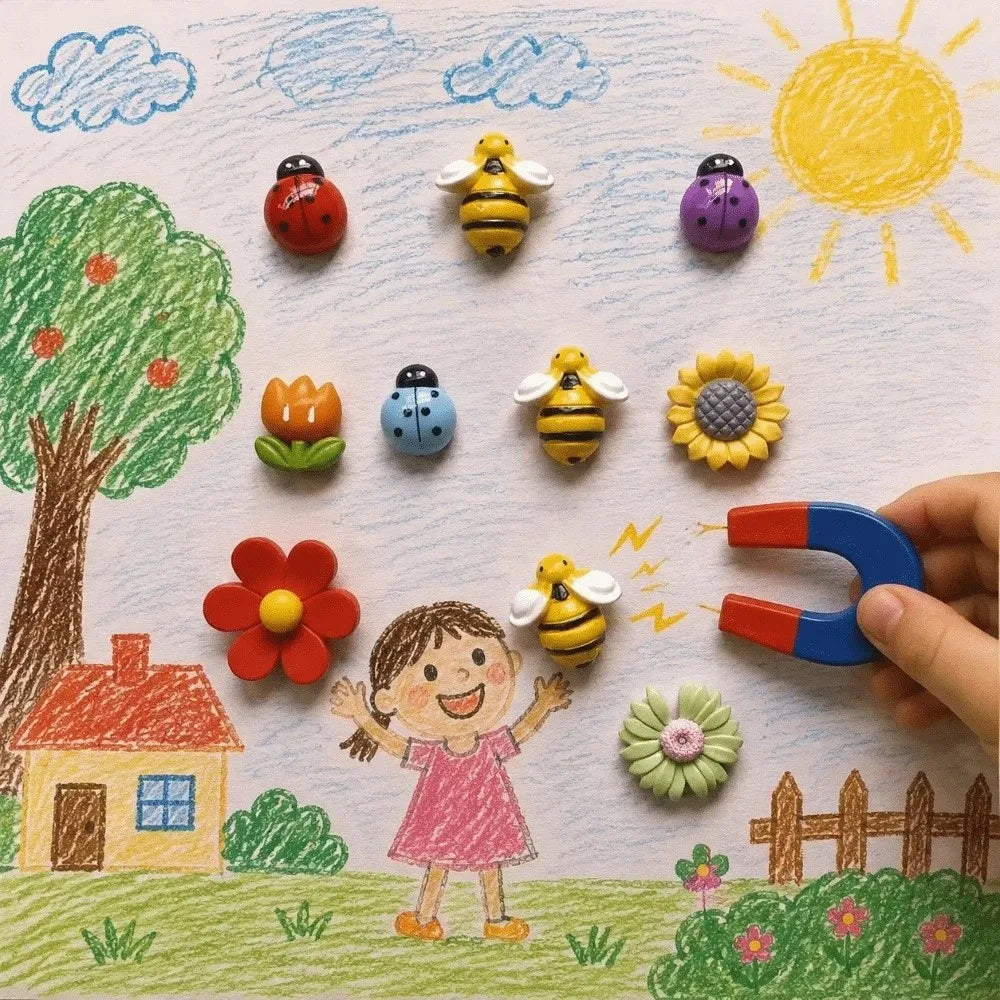 10pcs Adorable Refrigerator Magnets - Durable & Strong Hold for Kitchen, Office & More - Versatile Home Decor Mothers Day Gift