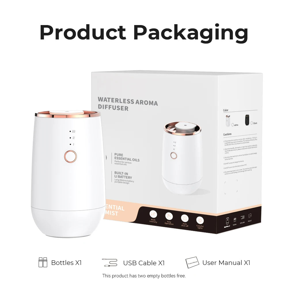 Haoyunma Mini Car Essential Oil Diffuser Portable Aromatherapy Freshener