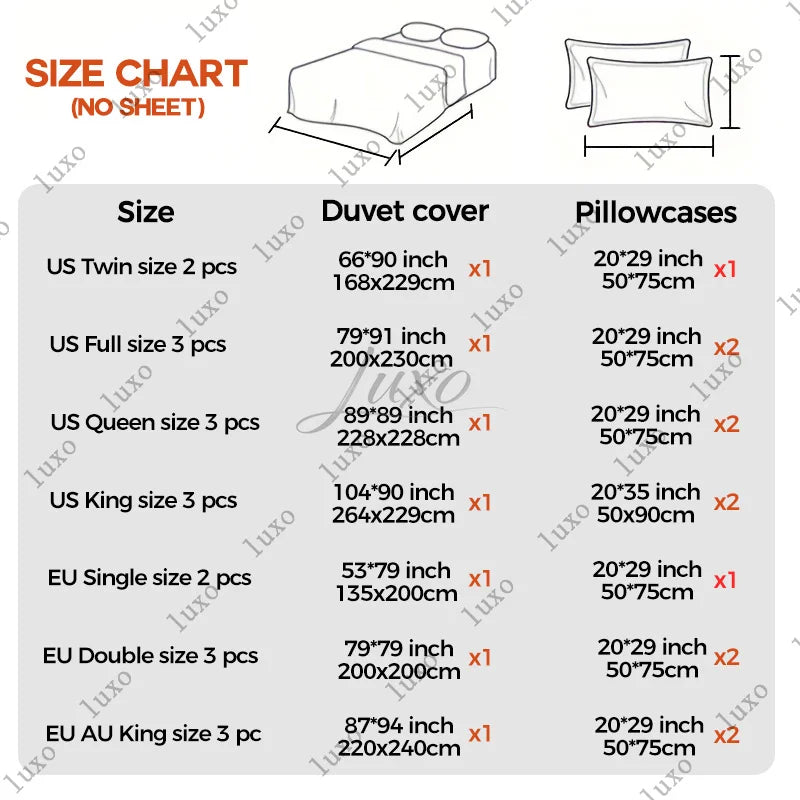LUXO Bohemian Floral Tassel Duvet Cover Set With Pillowcases