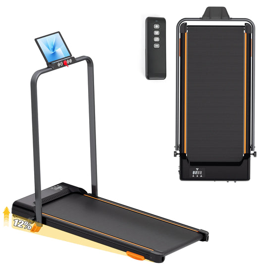 Home Folding Treadmill with Led Display and Handle Bar Fitness