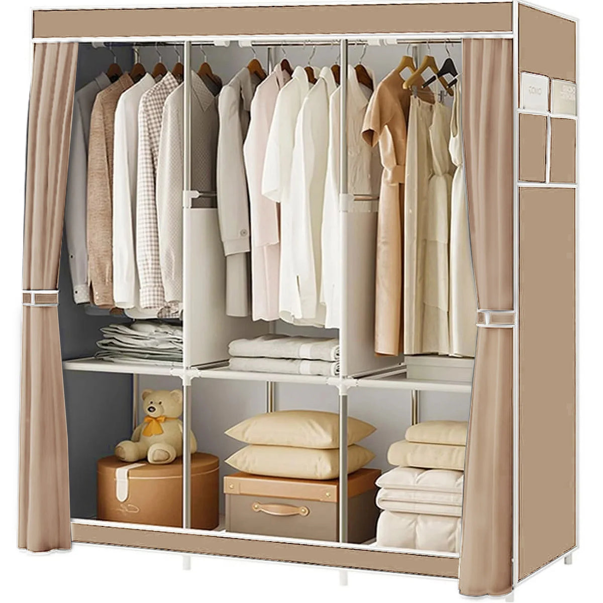 Foldable Nonwoven Fabric Closet Wardrobe Storage Organizer
