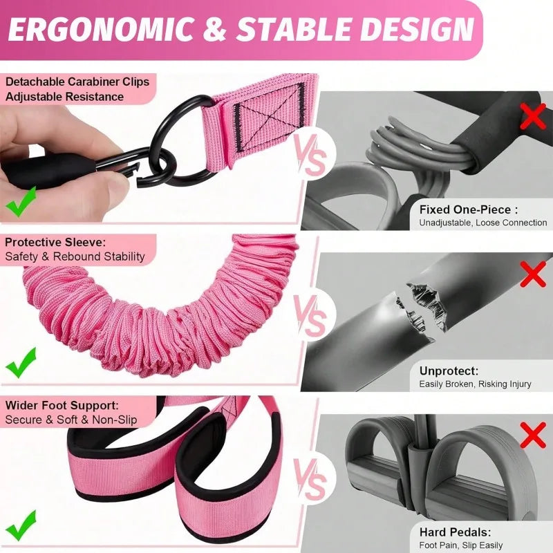 Multifunctional Resistance Band Kit For Full Body Workouts