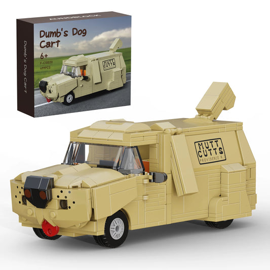 Dog Van Diy Building Blocks Set Animal Vehicle Desktop Gift