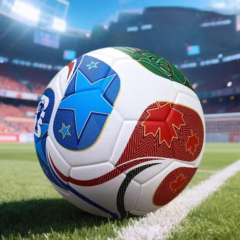 Professional Soccer Ball With Seamless PU Material For Match Training