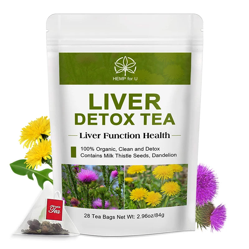 Mulittea Natural Herbal Liver Detox Tea Supports Healthy Metabolism