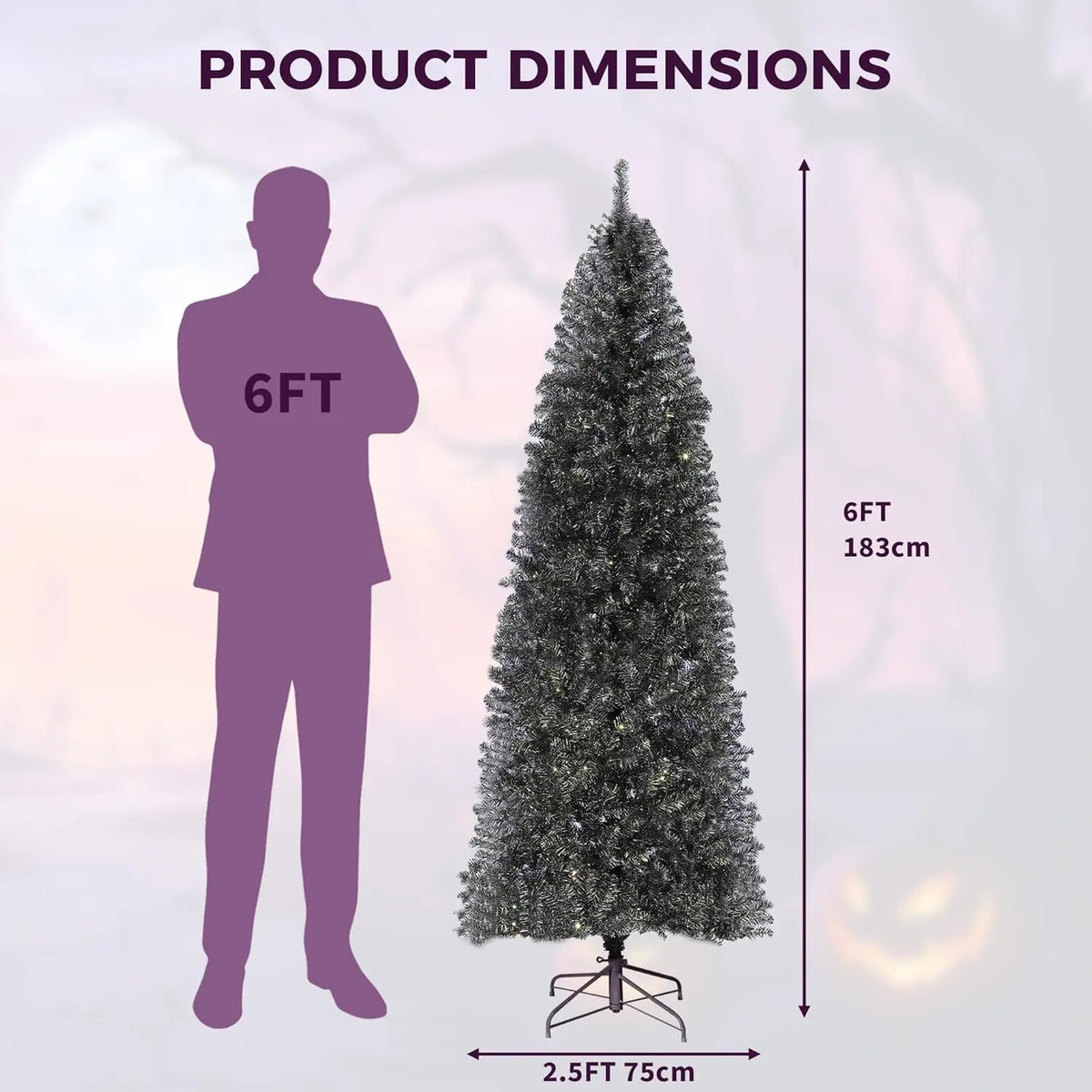 HiMISS Artificial Christmas Tree With Realistic Branches