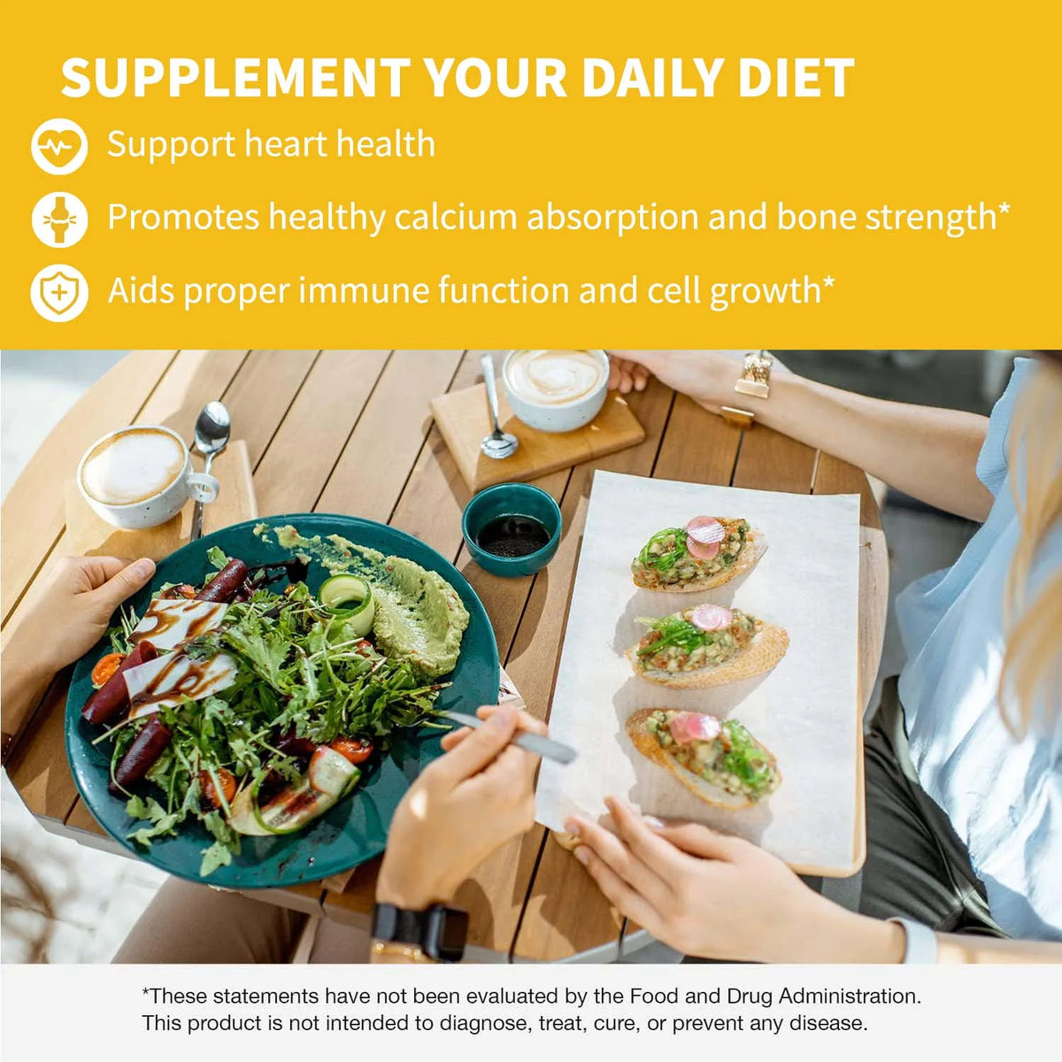 Vitamin D3 And K2 Supplement For Bone Health Support