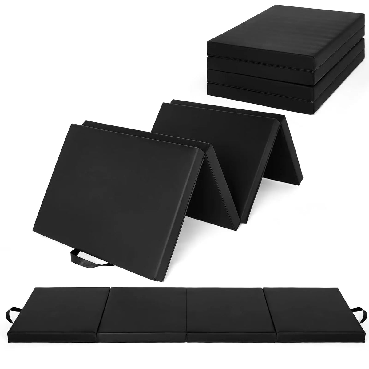 HiMISS Foldable Gymnastics Exercise Mat For Home Fitness Training