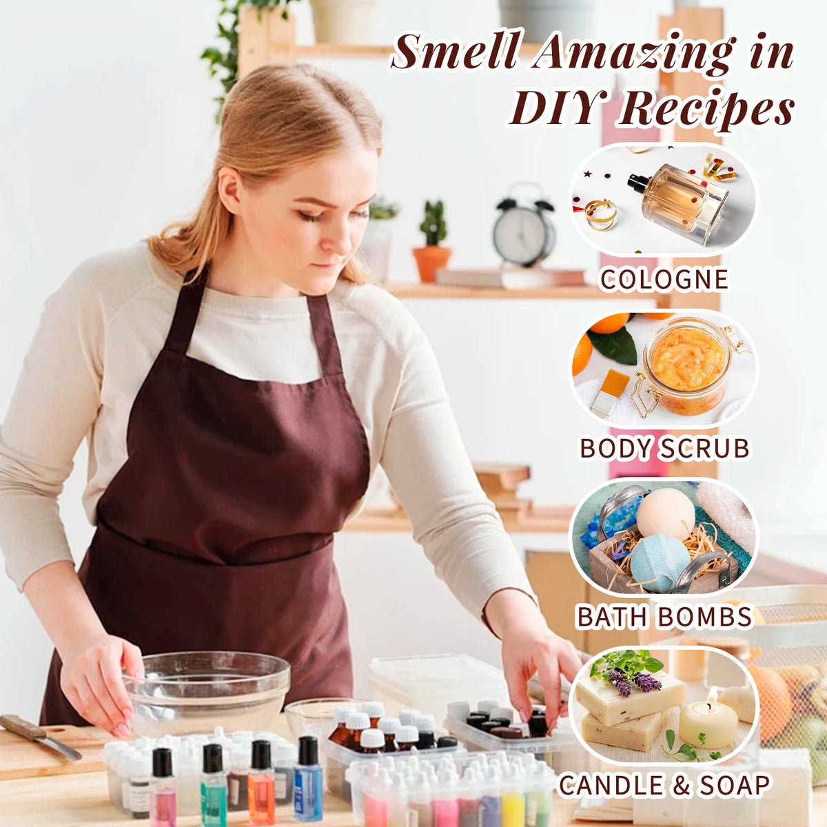 HIQILI Nature Fragrance Oils Gift Set For Aromatherapy Essentials