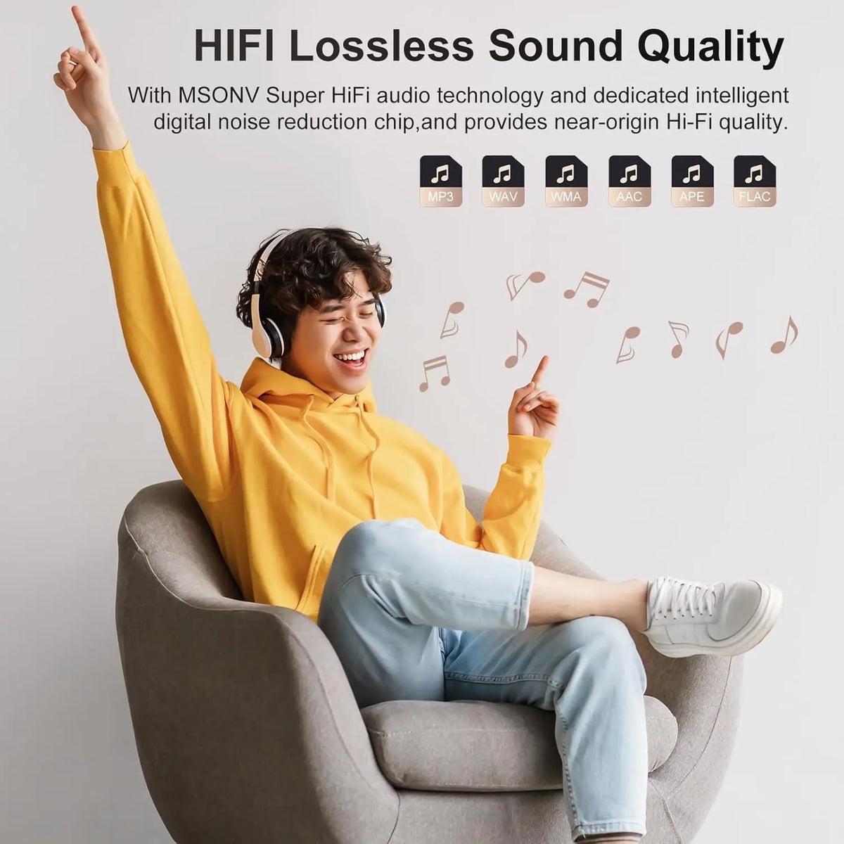 Mechen Portable MP3 Player Featuring Bluetooth Stereo Audio