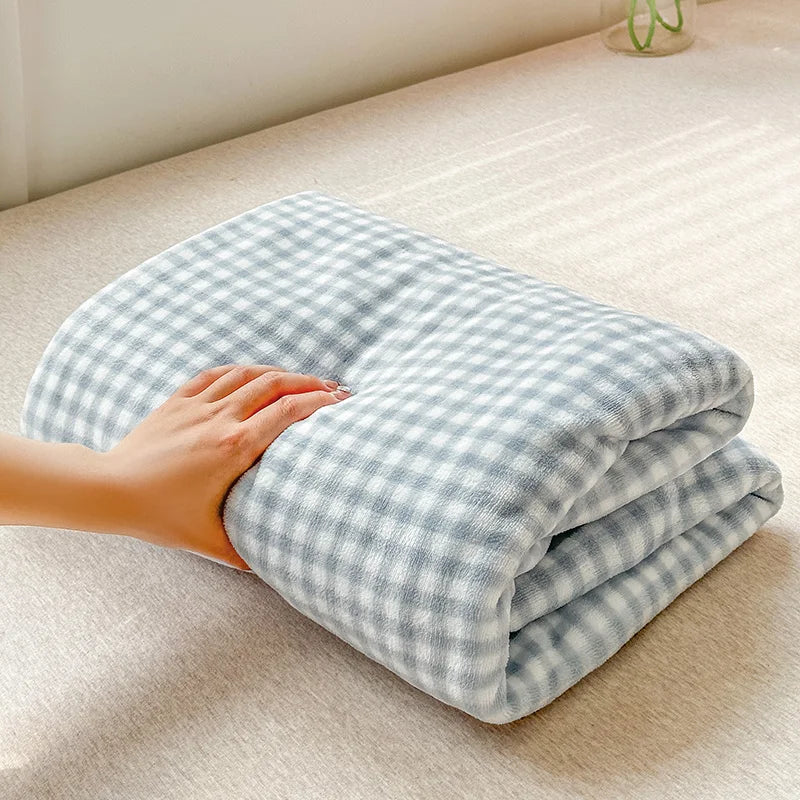 LUXO Thickened Milk Fleece Flat Bed Sheet Soft Cozy Plush