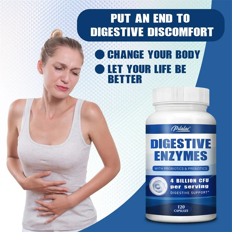 Pslalae Digestive Enzymes For Gas And Bloating Relief
