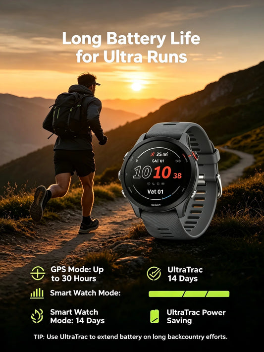 Garmin Forerunner 255 Sports Smartwatch With Extended Battery Life