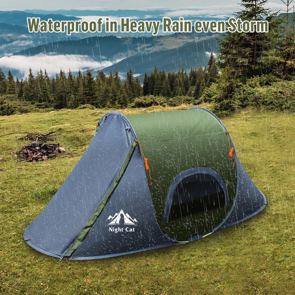 Night Cat Quick Automatic Pop Up Camping Tent Outdoor