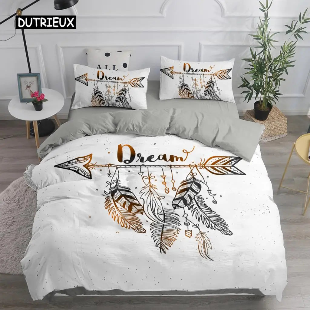 Bohemian Dream Catcher Duvet Cover Elegant Bedding Set