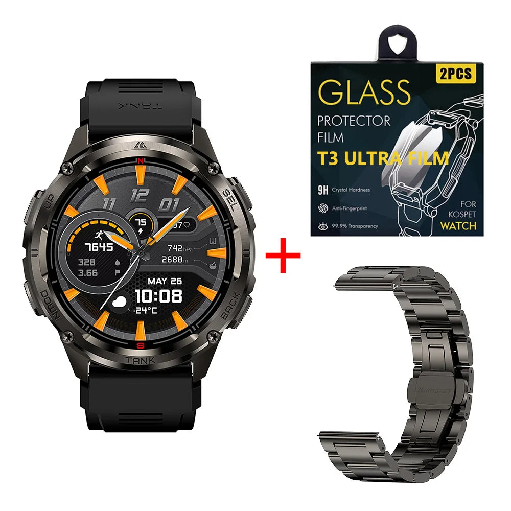 KOSPET Tank T3 Ultra GPS Smart Watch Featuring Bluetooth Calling