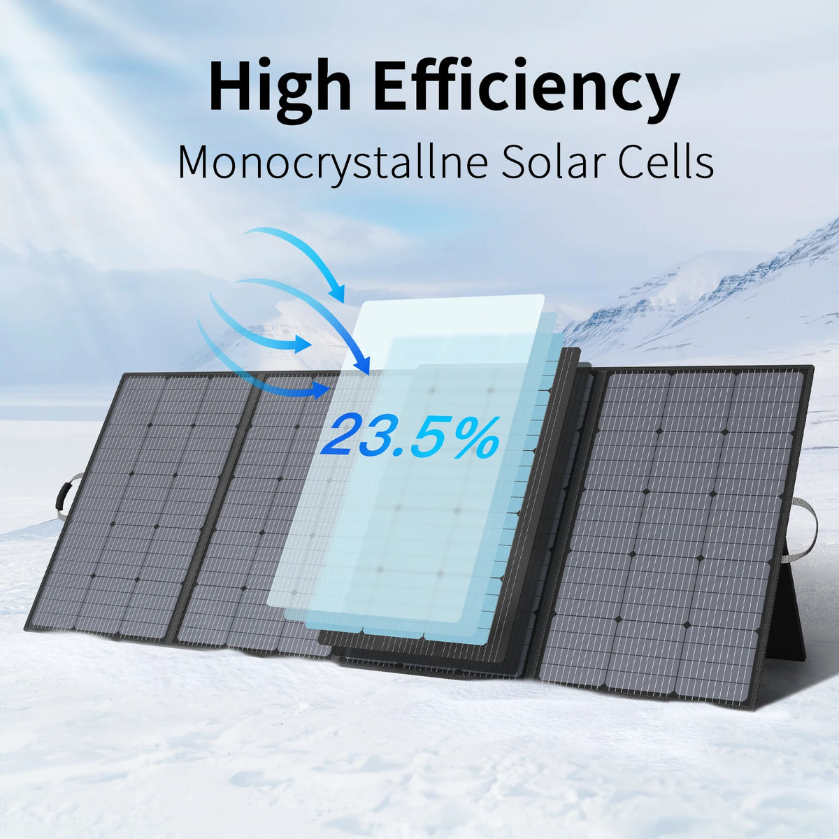 MHPOWOS 400W Foldable Portable Solar Panel For Outdoor Adventures