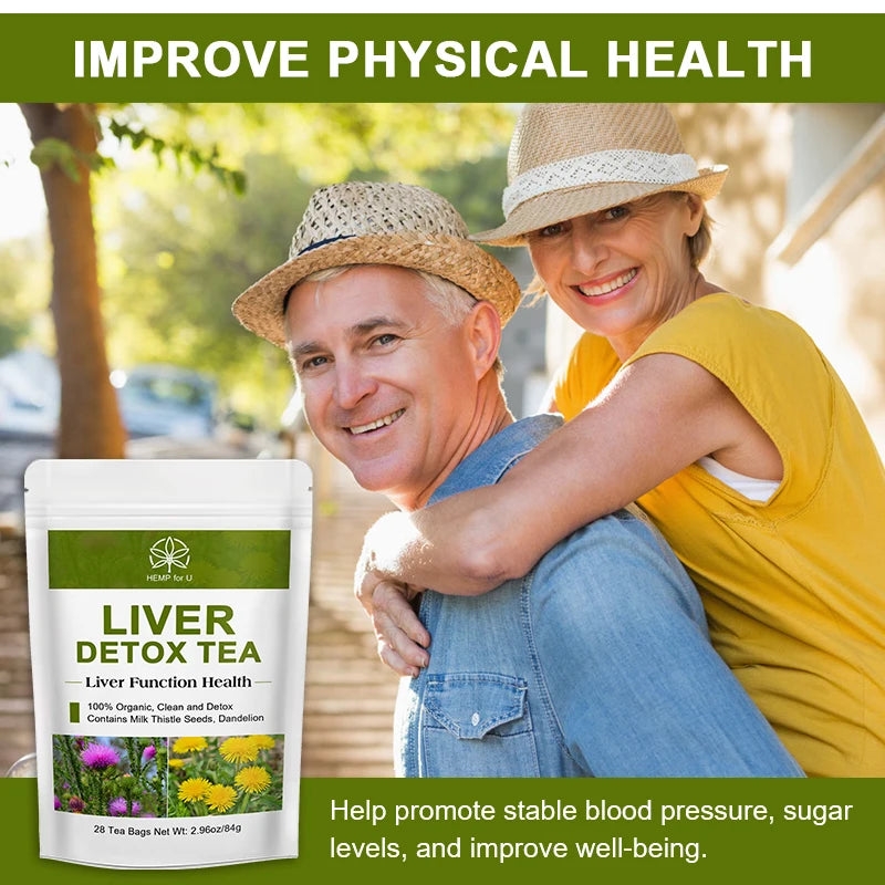Mulittea Natural Herbal Liver Detox Tea Supports Healthy Metabolism