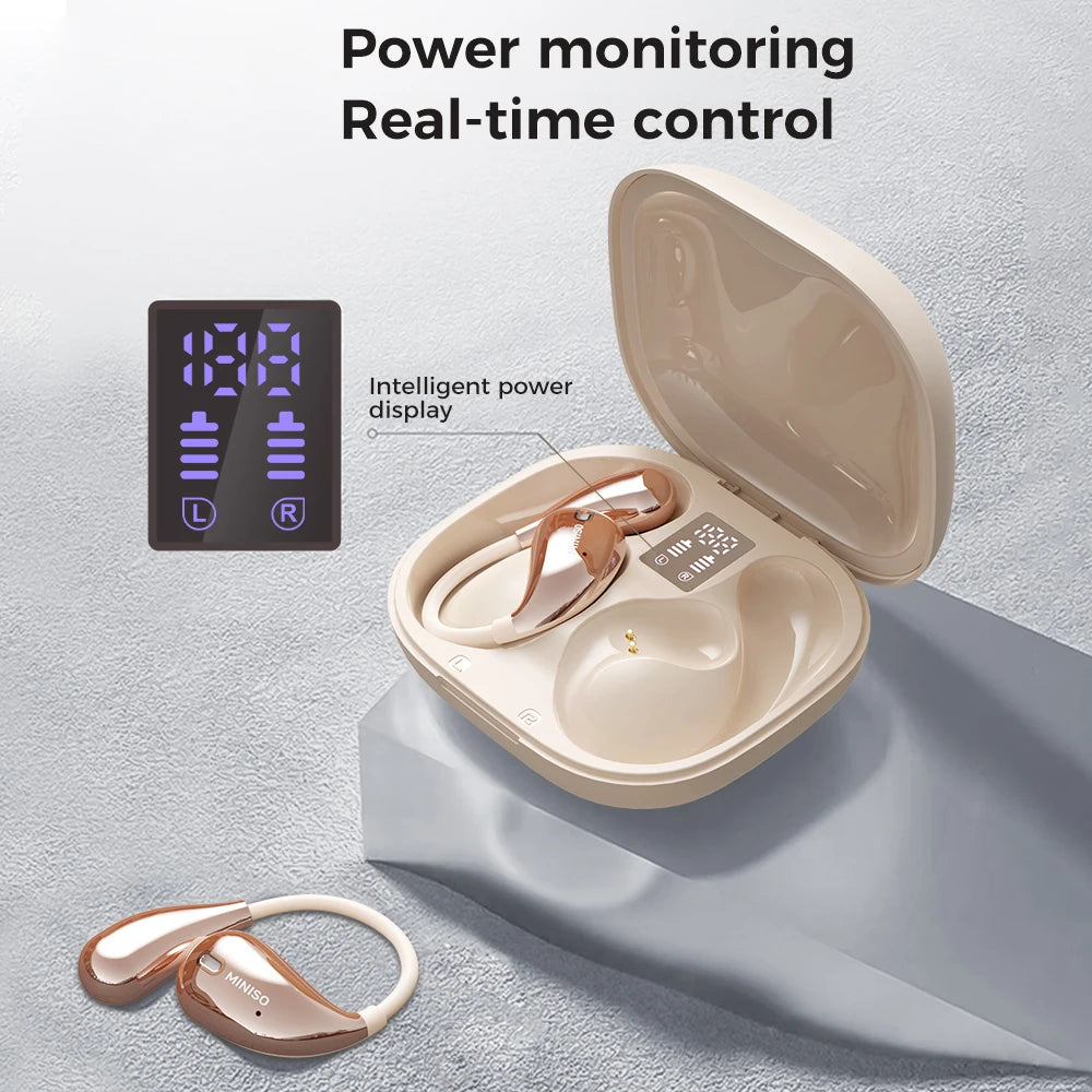 Miniso X33 Open Ear Bluetooth Earbuds With AI Translation