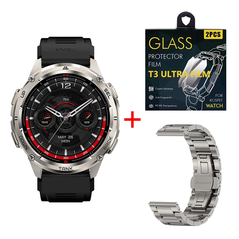 KOSPET Tank T3 Ultra GPS Smart Watch Featuring Bluetooth Calling