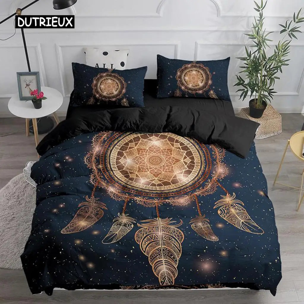 Bohemian Dream Catcher Duvet Cover Elegant Bedding Set