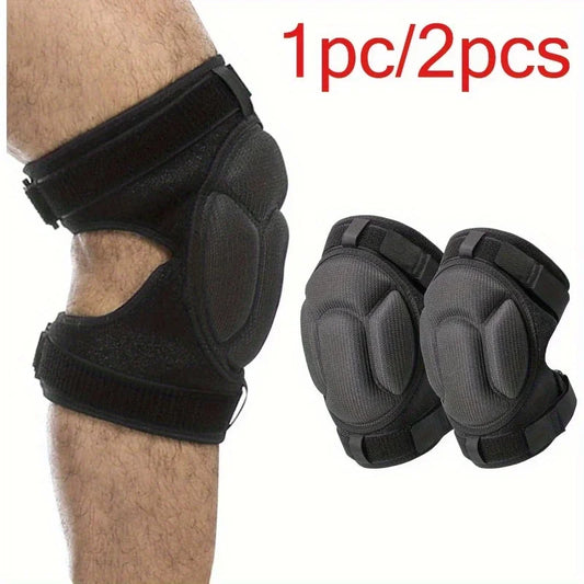 Soft Cushioned Knee Pads With Adjustable Anti Slip Support Straps