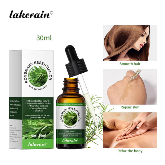 Rosemary Essential Oil 30ml Nourish Scalp Support Hair Health Multi‑Use Oil For Hair Skin Eyelash Massage Shower Body Care Natural Hair Oil