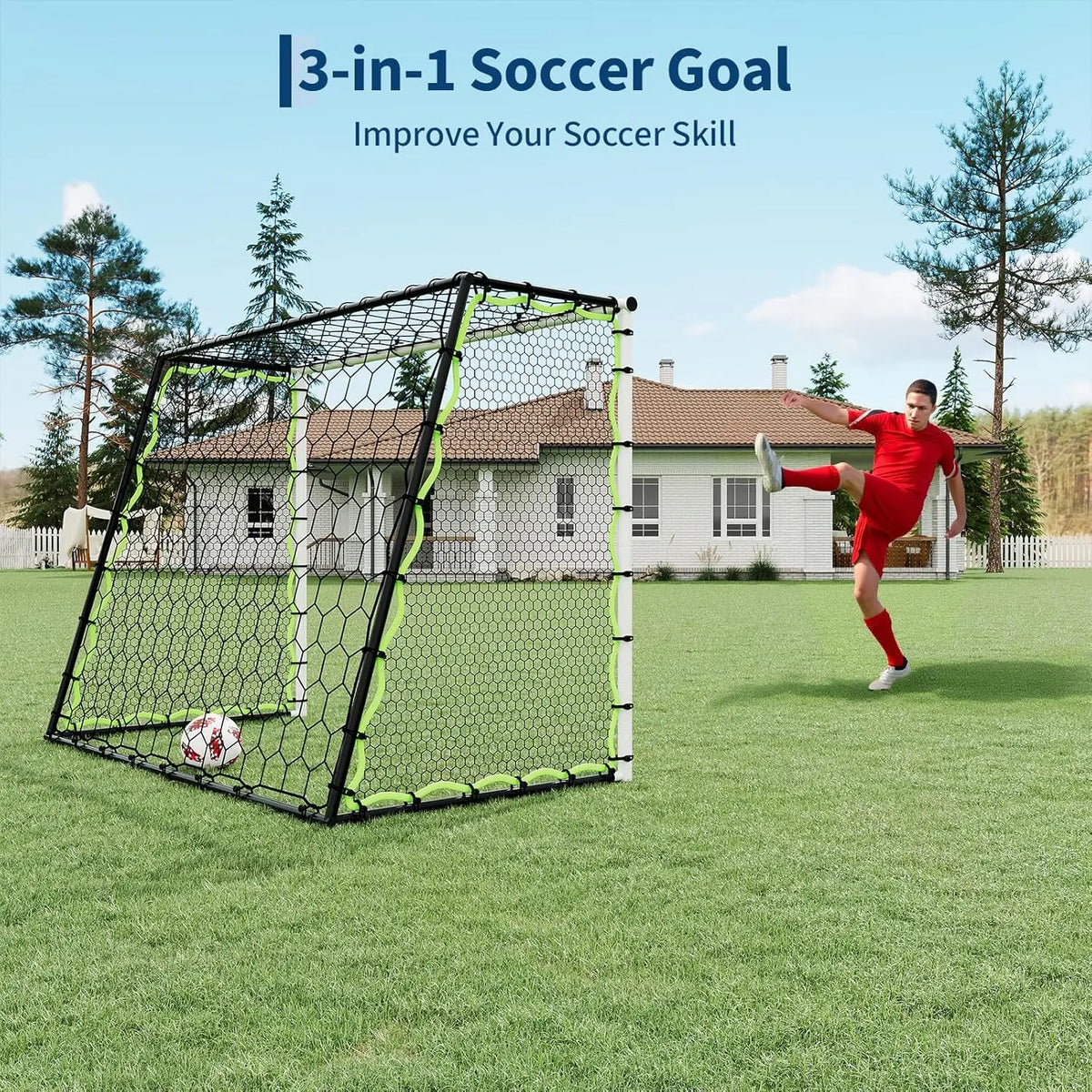 Heavy Duty Collapsible Soccer Rebounder Net With Carry Bag