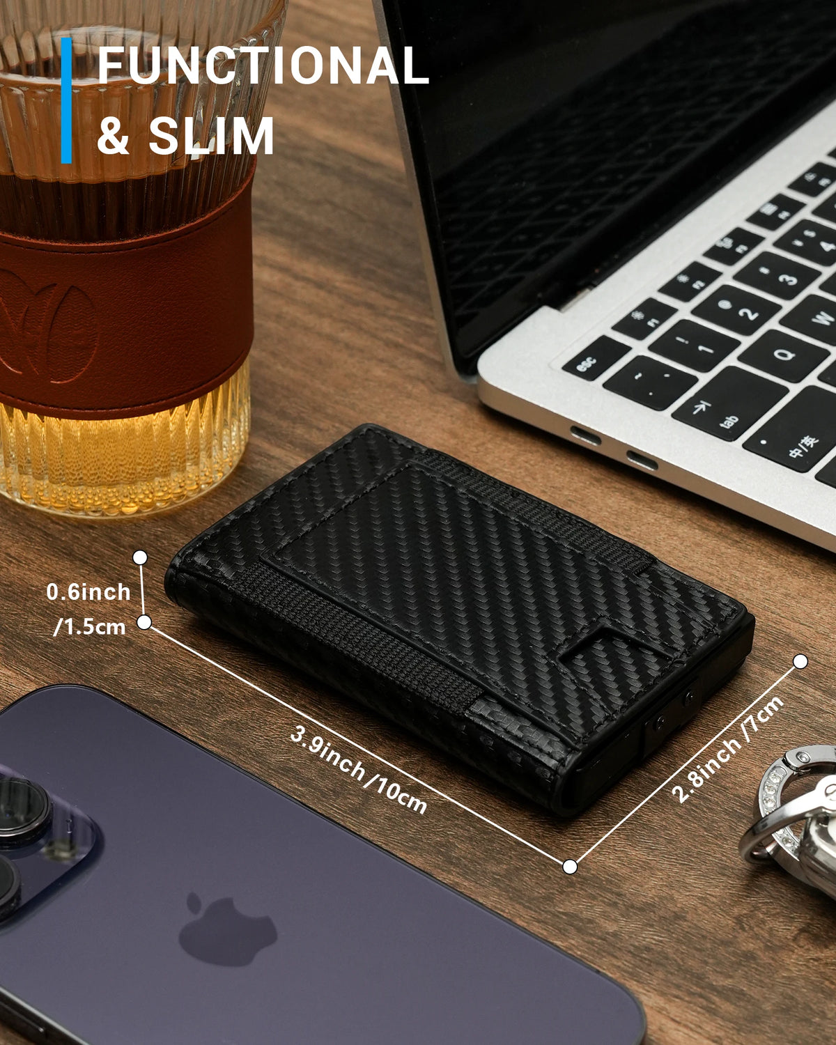 Rfid Blocking Wallet For Men Short Bifold Slim Pop Up Aluminum Card Holder Box With ID Case Metal Money Clip Gift Box Magnetic