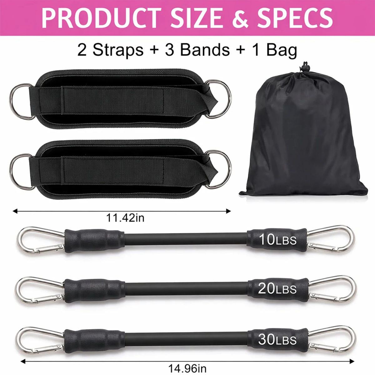 Multifunctional Resistance Band Kit For Full Body Workouts