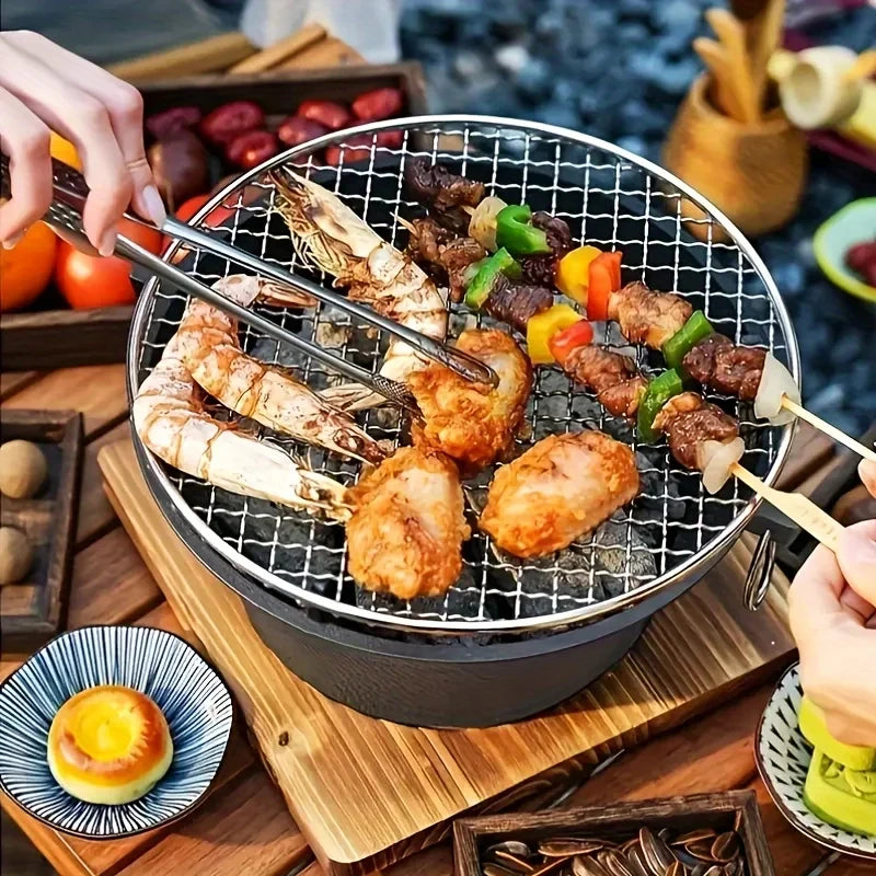 Zoe Cast Iron Outdoor Camping Charcoal Alcohol Camp Stove