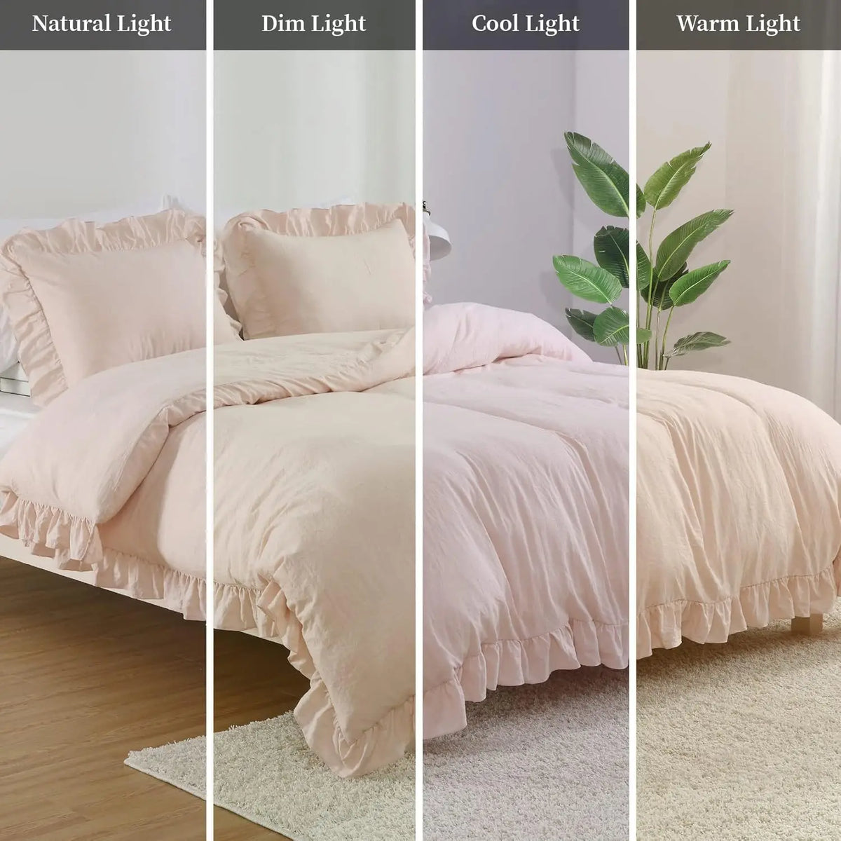 Twister Ck Ruffled Microfiber Duvet Cover Set For Bedrooms